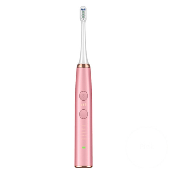 Wireless Induction Charging Ultrasonic Electric Toothbrush(Pink)