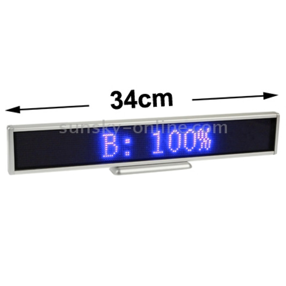 Programmable LED Moving Scrolling Message Display Sign Indoor Board, Display Resolution: 128 x 16 Pixels, Length: 41cm