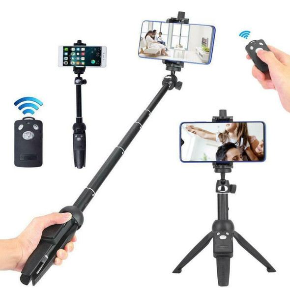 Yunteng YT-9928 3 in 1 Handheld Tripod, Monopod Selfie Stick, Bluetooth Remote Shutter for All Smartphones