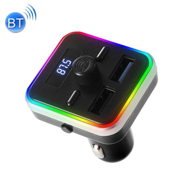 2 PCS M26 Car Bluetooth Hands-Free MP3 Music Player With Colorful Lights