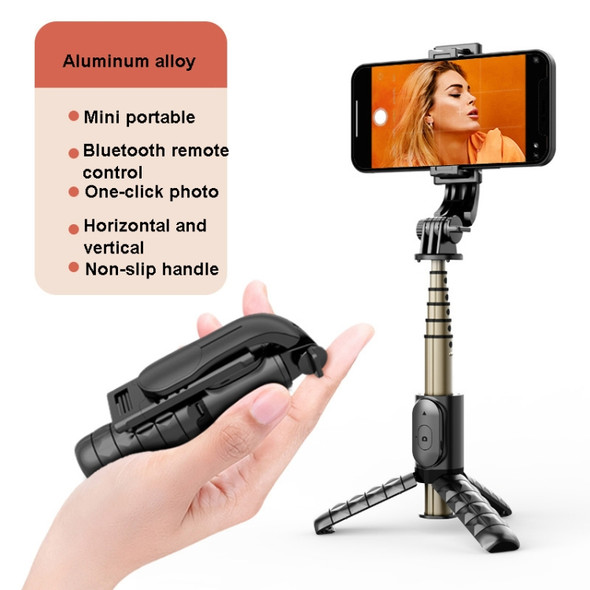 Mini Selfie Stick Integrated Multifunctional Bluetooth Selfie, Specification: Q10 68CM Without Fill Light