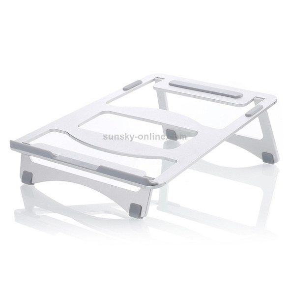 Portable Aluminum Alloy Cooling Holder Can Be Folded (Silver)