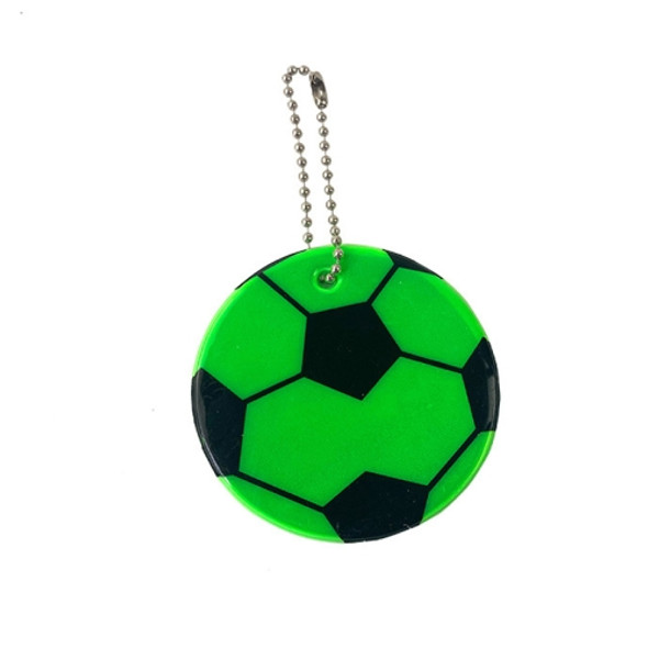 15 PCS Football Style PVC Reflective Keychain Student Schoolbag Night Reflective Pendant Random Colour Delivery(6cm)