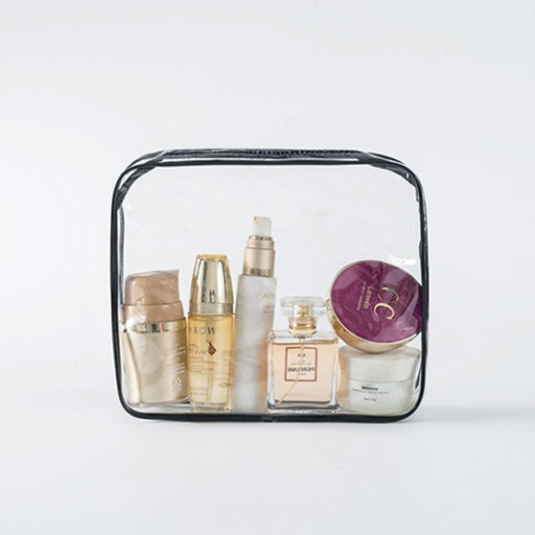 Transparent PVC Bags Travel Organizer Clear Makeup Bag Pouch Wash Bags(M)