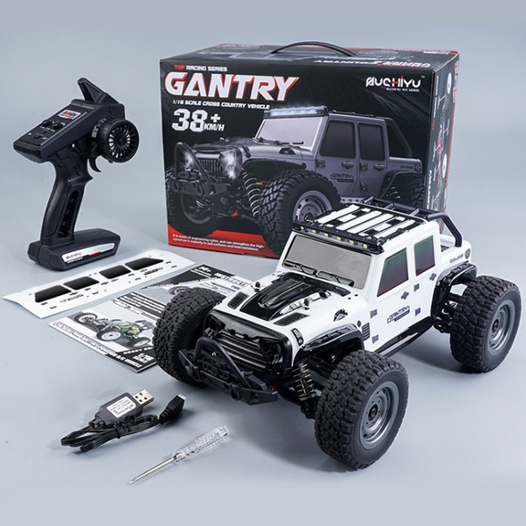 SCY-16103 2.4G 1:16 Electric 4WD RC Off-road Vehicle Car Toy (White)