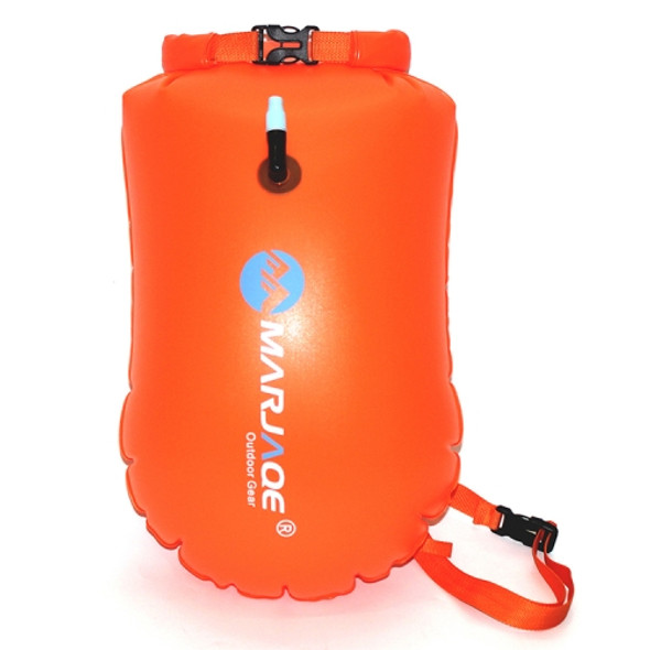 MARJAQE MR802 20L Swimming Inflatable Drift Bag Portable Outdoor Waterproof Storage Bag(Vibrant Orange)