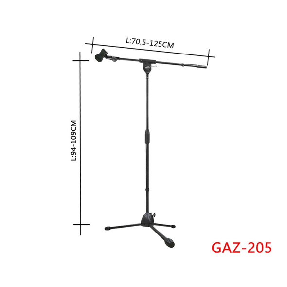 Single Rod Floor Formula Adjustable Microphone Bracket, Style: GAZ-205