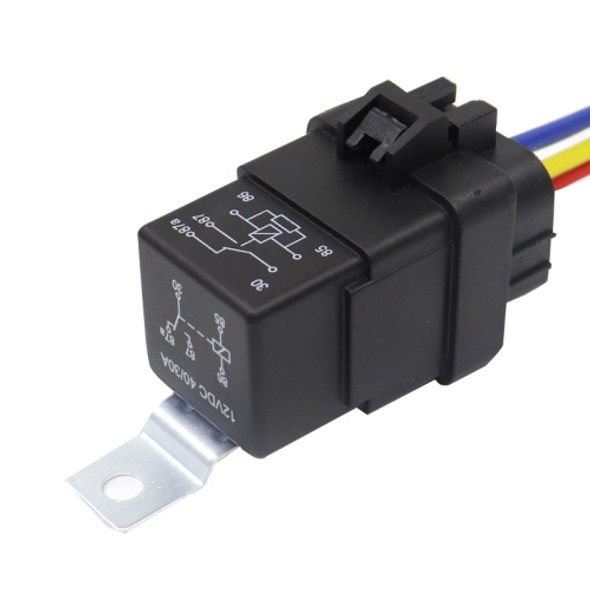 2 PCS 1040 5 Pin Waterproof Integrated Automotive Relay With Bracket, Rated voltage: 24V