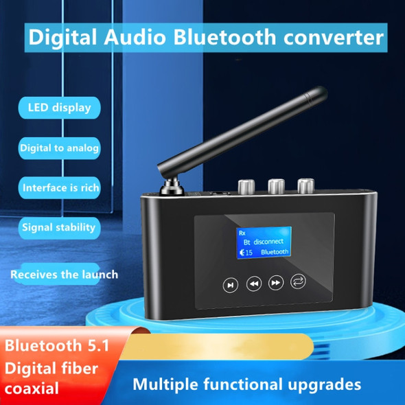 T38 2 in 1 Bluetooth 5.1 Receiver & Transmitter Optical Digital Audio Converter