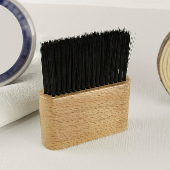 2 PCS Flat Shredded Hair Brush Haircut And Neck Cleaning Brush(Wood Color )