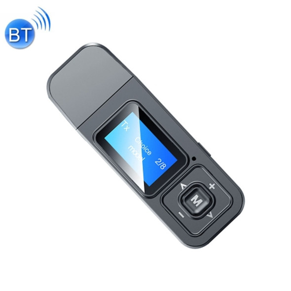 T12 Bluetooth 5.0 Receiver Transmitter With LCD Display Screen