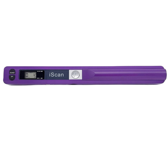 iScan01 Mobile Document Handheld Scanner with LED Display, A4 Contact Image Sensor (Purple)