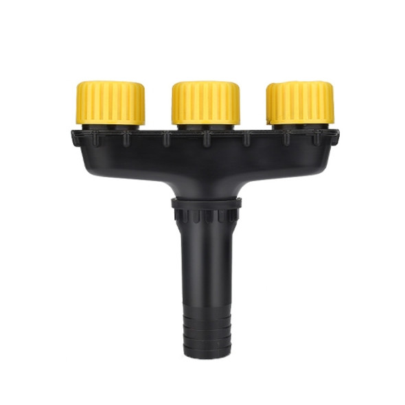 DKSSQ Gardening Watering Sprinkler Nozzle, Specification: 3 Head With 1.5 inch Interface
