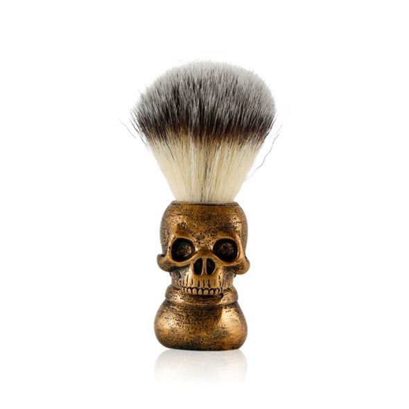 Skull Cleansing Shaving and Foaming Tools, Color Classification: Beard Brush Golden