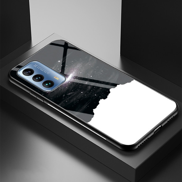 For Meizu 18 Starry Sky Painted Tempered Glass TPU Shockproof Protective Case(Universe Starry Sky)