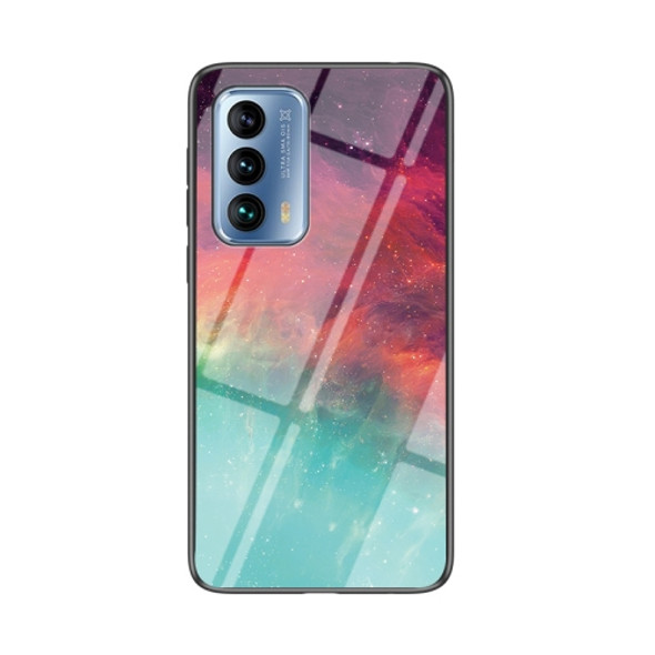 For Meizu 18 Starry Sky Painted Tempered Glass TPU Shockproof Protective Case(Colorful Starry Sky)