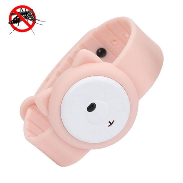 WT-M4 Outdoor Portable Children Cartoon Ultrasonic USB Anti-Mosquito Bracelet(Pink)