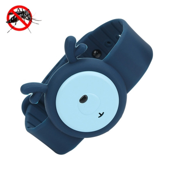 WT-M4 Outdoor Portable Children Cartoon Ultrasonic USB Anti-Mosquito Bracelet(Dark Blue)
