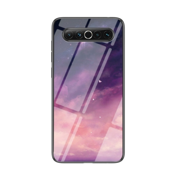 For Meizu 17 Starry Sky Painted Tempered Glass TPU Shockproof Protective Case(Fantasy Starry Sky)