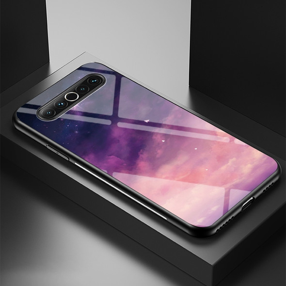 For Meizu 17 Starry Sky Painted Tempered Glass TPU Shockproof Protective Case(Fantasy Starry Sky)