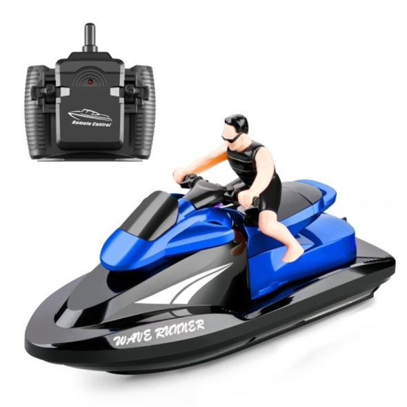 809  2.4G Remote Control Motor Speed Boat High Speed Electric Yacht Model Children Water Toys, Specification Single Battery (Blue)