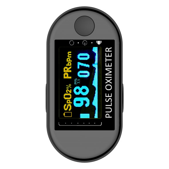 M390 OLED Colorful Screen Finger Clip-Based Blood Oxygen Monitor(Black)