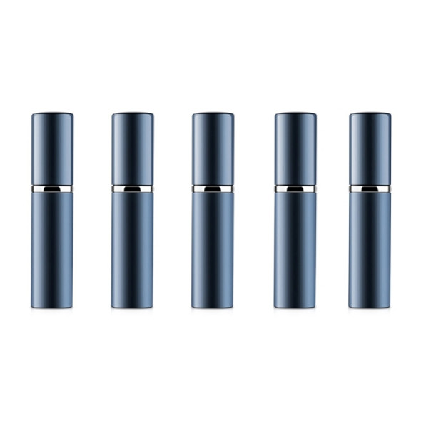 5 PCS Portable Mini Refillable Glass Perfume Fine Mist Atomizers with Metallic Exterior, 5ml(Blue)