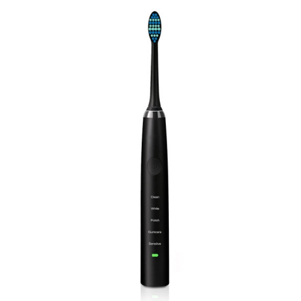 USB Charging Of Ultrasonic Waterproof Electric Toothbrush(Black)