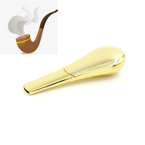 Soup Spoon Aluminum Alloy Sliding Cover Filter Metal Pipe Magnet Metal Pipe(Gold)