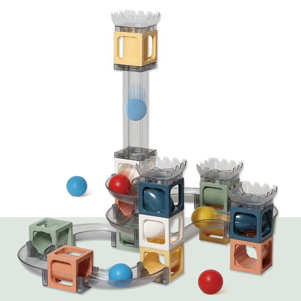 64 PCS Children Magnetic Building Blocks DIY Magnetic Sheet Assembling Toy Variety Magnetic Ball Track