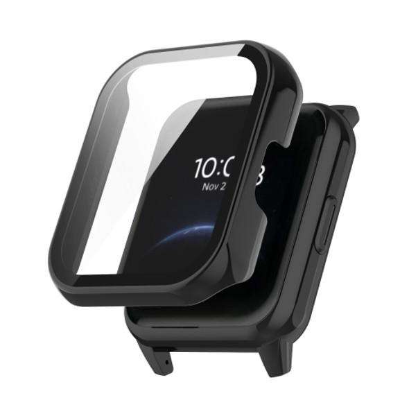 For OPPO Realme Watch 2 Integrated PC + Toughened Film Protective Case(Black)