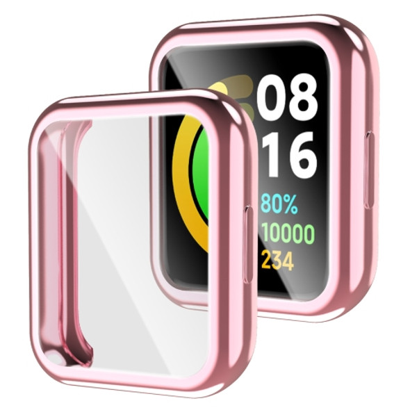 For Xiaomi Redmi Watch 2 Fully Enclosed Case with Protective Film(Pink)