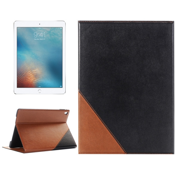 Book Style Horizontal Flip Leather Case with Holder & Card Slots & Wallet for iPad Pro 9.7 inch(Black)