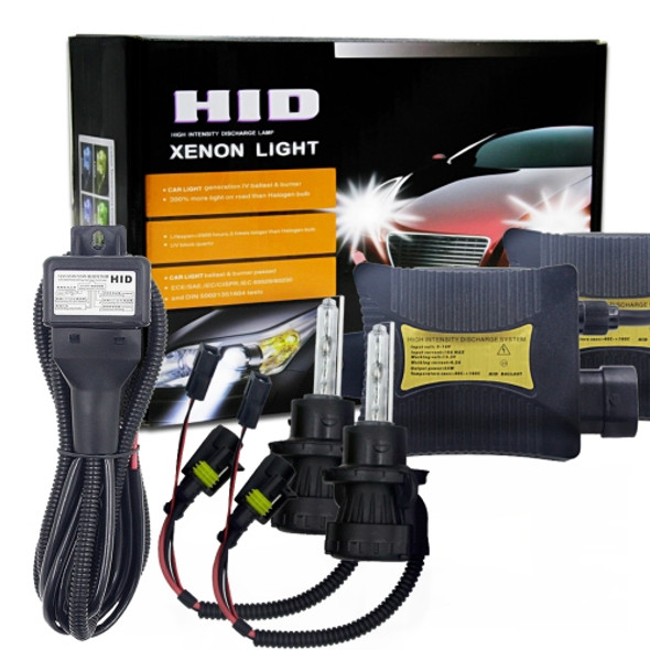 55W H13/9008 6000K HID Xenon Light Conversion Kit with Slim Ballast, High Intensity Discharge Lamp, White