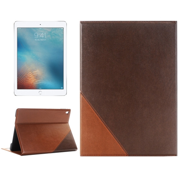 Book Style Horizontal Flip Leather Case with Holder & Card Slots & Wallet for iPad Pro 9.7 inch(Brown)