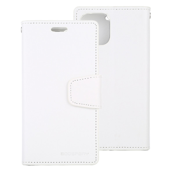 For iPhone 11 MERCURY GOOSPERY SONATA DIARY Horizontal Flip Leather Case with Holder & Card Slots & Wallet(White)