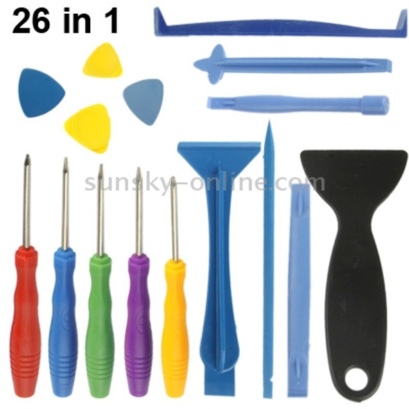 26 in 1 (Versatile Screwdrivers + Opening Tools) Professional Disassembly Repairing Tool for Mobile Phones