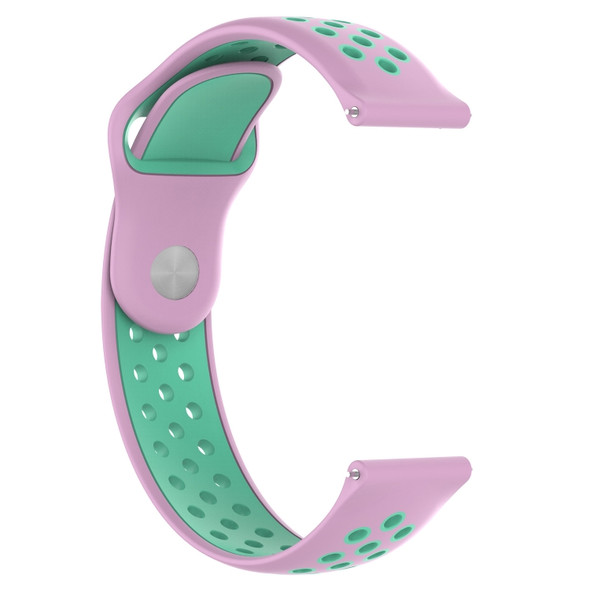 For Huami Amazfit Youth Edition Two-tone Nike Silicone Watch Strap(Pink Duck)