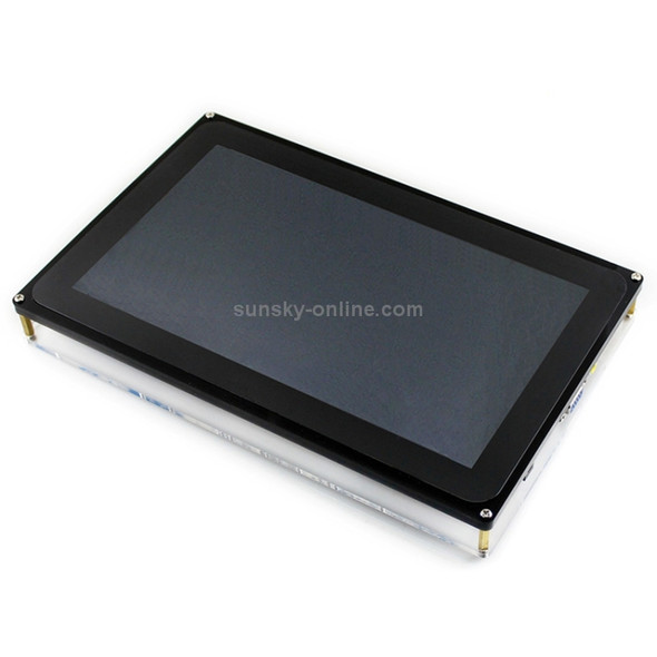 WAVESHARE 10.1inch Resistive Touch Screen LCD, HDMI interface with Case, Supports Multi mini-PCs