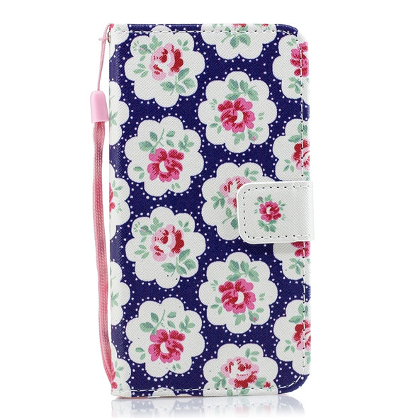 For Huawei Mate 30 Colored Drawing Pattern Horizontal Flip PU Leather Case with Holder & Card Slots & Wallet & Lanyard(Pink Rose)