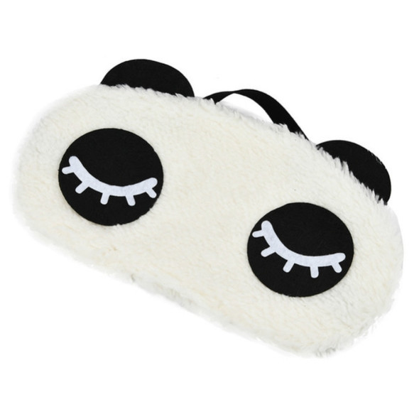 2 PCS Panda Pattern Cotton Goggles Aid Relax Travel Home Use Sleep Eye Mask(C0AA8)