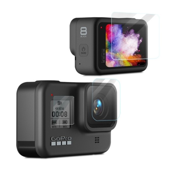 For GoPro HERO8 Black Camera Lens HD Protective Film + LCD Display HD Screen Protector