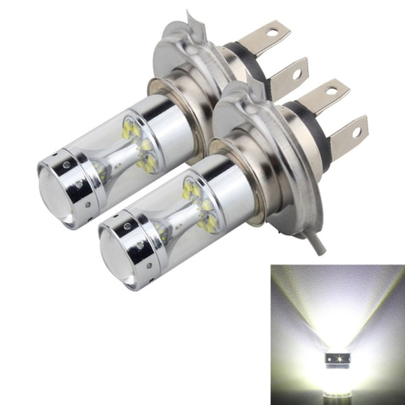 2 PCS H4 60W 1200 LM 6000K Car Fog Lights with 12 CREE XB-D LED Lamps, DC 12V (White Light)