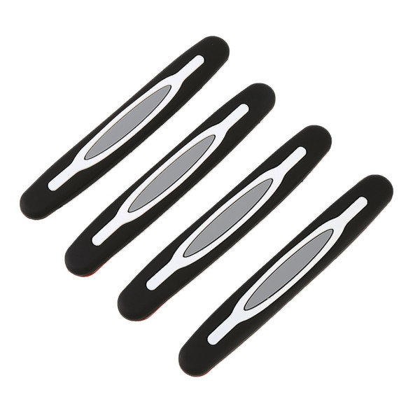 4 PCS Universal Car Door Anti-collision Strip Protection Guards Thicken Silicon Trims Stickers
