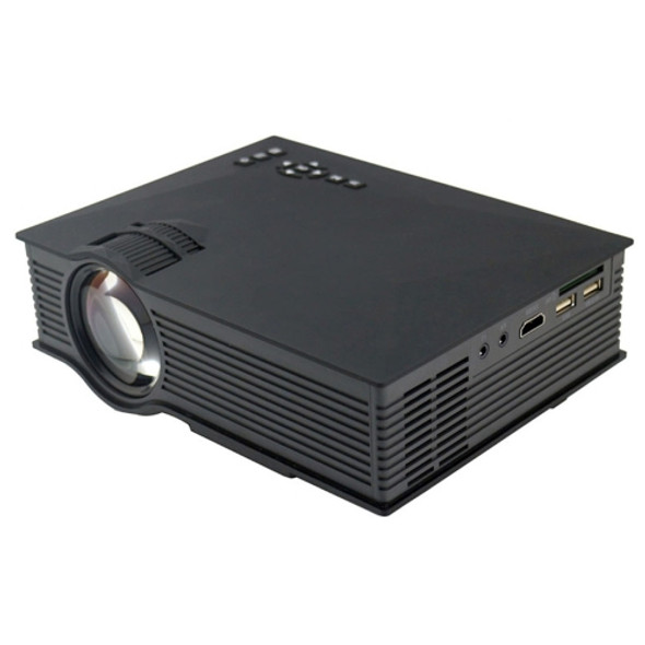UC68 1200 Lumens HD 800 x 480 Digital LED Projector with Remote Control, Support USB / SD / VGA / HDMI(Black)