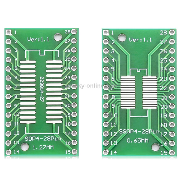 2 PCS LDTR - YJ032 / E Dual-side SOP28 / SSOP28 / TSSOP28 SMD DIP28 Adapter Board for Arduino