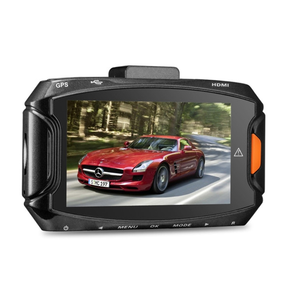 GS90C Car DVR Camera 2.7 inch LCD Screen HD 2304 x 1296P 170 Degree Wide Angle Viewing, Support Motion Detection / TF Card / G-Sensor / HDMI(Black)
