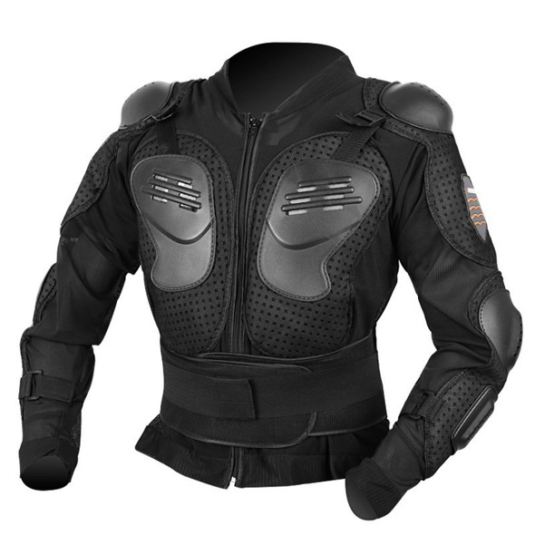 Anti-fall Armor Motocross Racing Suit Adult Shockproof Suit, Size: 2XL (Black)