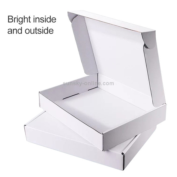 100 PCS Shipping Box Clothing Packaging Box, Color: White, Size: 45x35x8cm