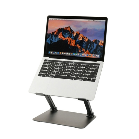 Adjustable Height Laptop Stand Aluminum Alloy Notebook Cooling Platform Holder, Style: Ordinary(Grey)